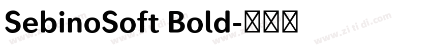 SebinoSoft Bold字体转换